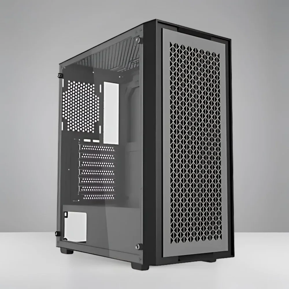 Gabinete Gamer Bluecase X-frame Mid-tower Lateral De Vidro Com 3 Fans RGB De 120mm Frontal Removível, Bg-050 - Preto Gabinete Gamer Bluecase X-frame Mid-tower Lateral De Vidro Com 3 Fans RGB De 120mm Frontal Removível, Bg-050 - Preto