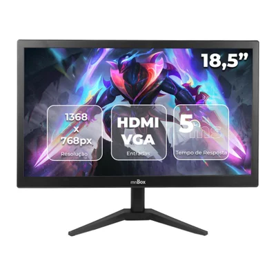 Monitor 18,5" HD LED 5ms