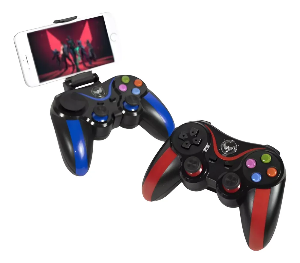 Kit 2 Controle Gamepad Joystick Compatível PC Celular Android Ios TabLED Sem Fio Bluetooth Wireles. Kit 2 Controle Gamepad Joystick Compatível PC Celular Android Ios TabLED Sem Fio Bluetooth Wireles.