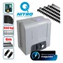 Kit Motor Rossi Dz4 Nitro Bivolt Para Portão 850kg Deslizante 4 Controles + 6 Metros De Cremalheira