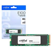 SSD  480GB M.2 Nvme PCie 4 4700mb/s Leit -2500mb/s Grav E100 Ct480e100ssd8 Crucial