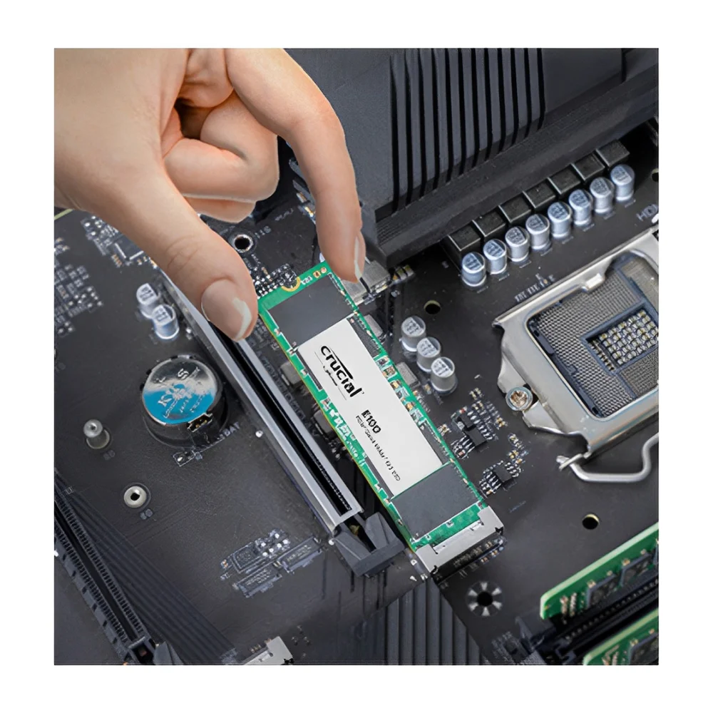 SSD  480GB M.2 Nvme PCie 4 4700mb/s Leit -2500mb/s Grav E100 Ct480e100ssd8 Crucial - view 4