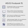Notebook Asus Vivobook 15 X1504va, Intel Core i5-1334u, 4GB RAM, SSD 256GB, Tela 15.6" LED Full HD, Linux Keepos, Silver - Nj1726