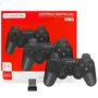 Controle Gamer Sem Fio 2 Controles E Receptor May-004 Tomate Para Games E PC