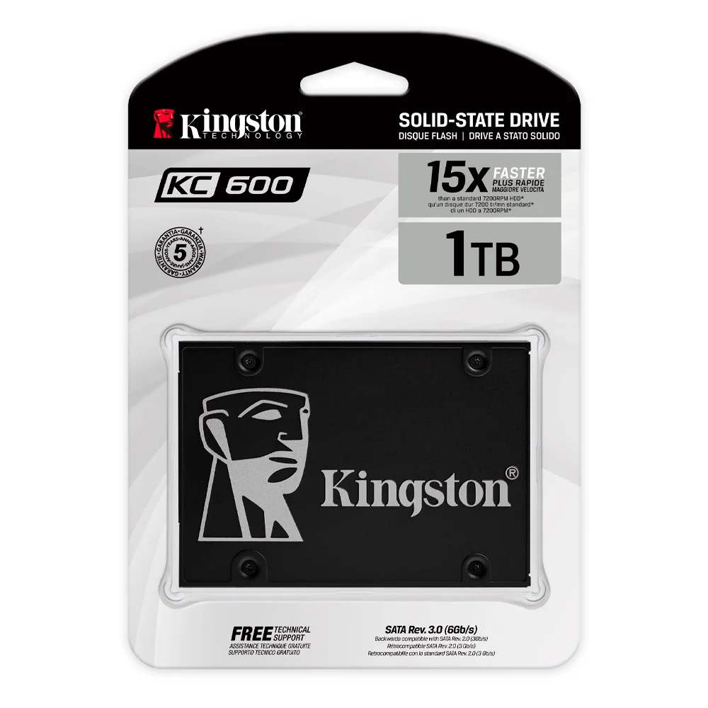 Disco Sólido SSD Kingston 1024gb Kc600 Sata3 550mbs 2.5" Disco Sólido SSD Kingston 1024gb Kc600 Sata3 550mbs 2.5"