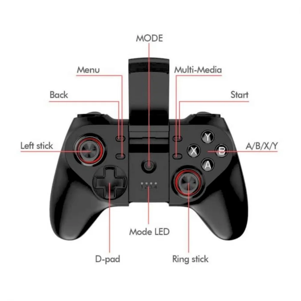 Controle Gamer Para Celular Bluetooth Android Lightning Altomex Al-g7 / Código Ipega 9033