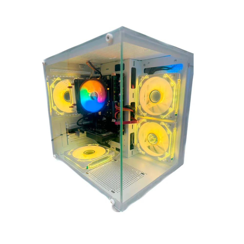 "Computador PC Gamer Intel Core i9 11ª Geração 64gb Ram Nvme 2TB RTX 5060 8gb Monitor 23"" 180hz Curvo - Branco" - view 3