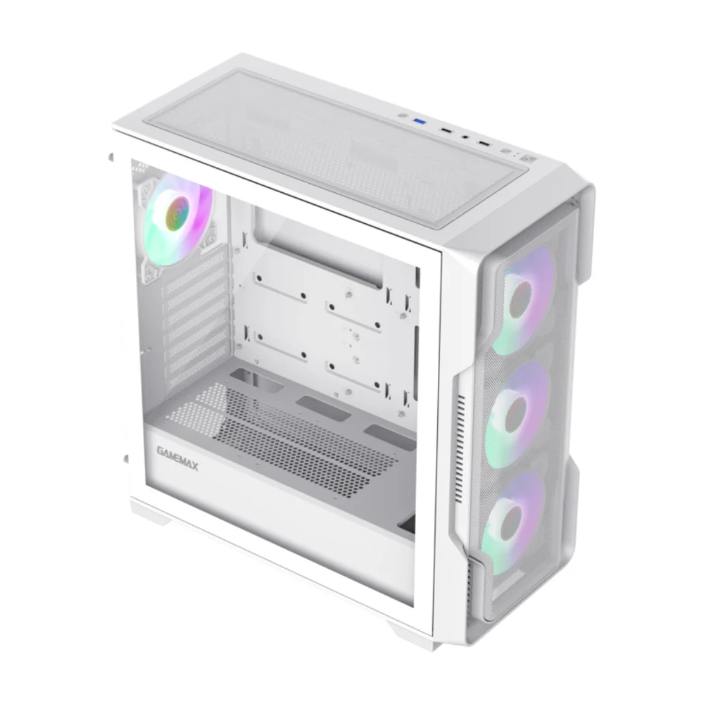 Gabinete Gamer Gamemax Siege Tower Atx Branco - X614100901688 Gabinete Gamer Gamemax Siege Tower Atx Branco - X614100901688