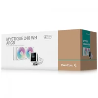 Water Cooler Deepcool Mystique 240 ARGB Wh, 240mm, Display Lcd, Intel-amd, Branco