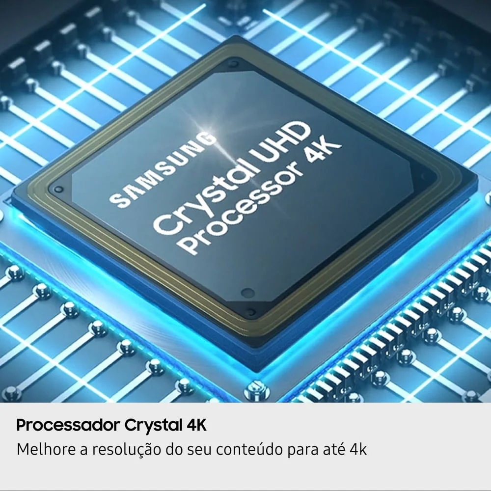Samsung Smart TV 55" Crystal UHD 4K U8100F 2025, Xbox Cloud Gaming, Canais Gratuitos, Alexa