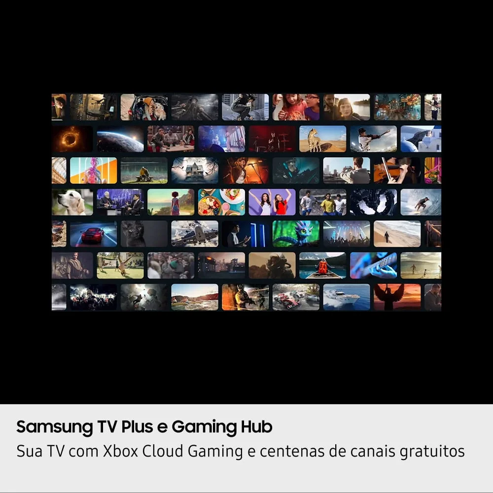 Samsung Smart TV 55" Crystal UHD 4K U8100F 2025, Xbox Cloud Gaming, Canais Gratuitos, Alexa