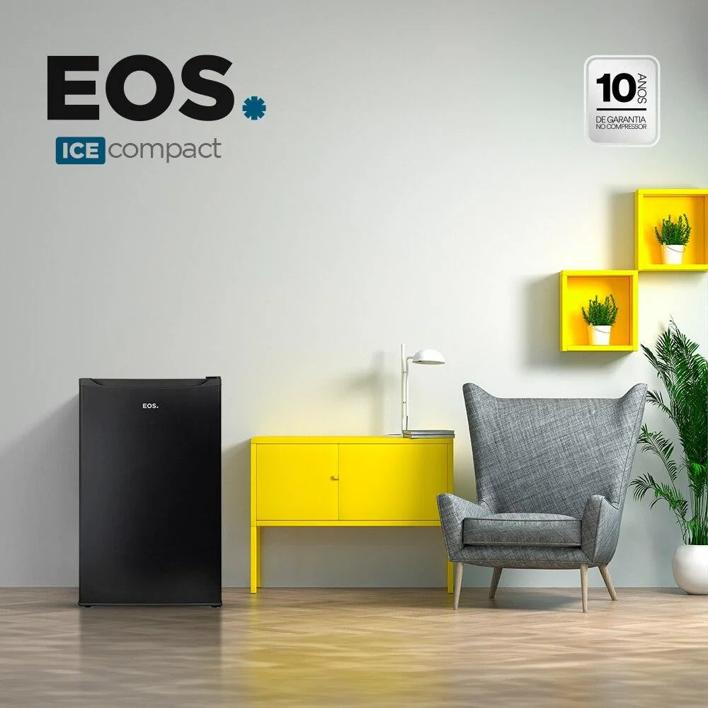 Frigobar Eos 124 Litros Ice Compact Preto Efb132p 220v