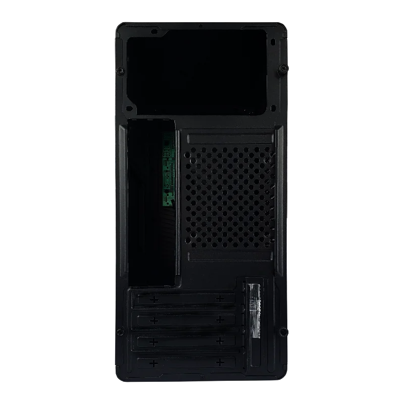 Gabinete Office Hayom 1 Fan 120mm S/fonte Micro-atx 2 Portas Usb 2.0 Preto - Gb1751