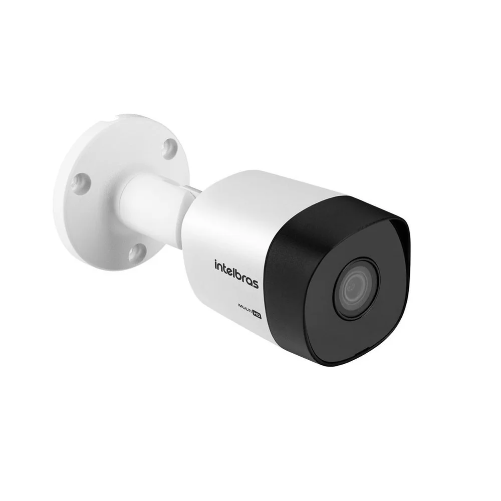 Kit 4 Câmeras Intelbras Vhd 3130 Bullet G6 Hd 720p, Lente 3.6mm Visão Noturna 30m, Ip67 + Conectores