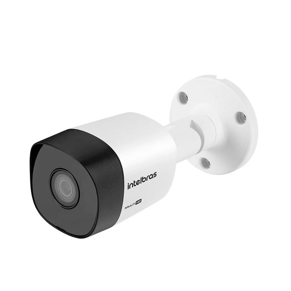 Kit 4 Câmeras Intelbras Vhd 3130 Bullet G6 Hd 720p, Lente 3.6mm Visão Noturna 30m, Ip67 + Conectores