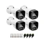 Kit 4 Câmeras Intelbras Vhd 1220 B Full Color Full Hd 1080p Visão Noturna Colorida 20m Ip67 + Plugs