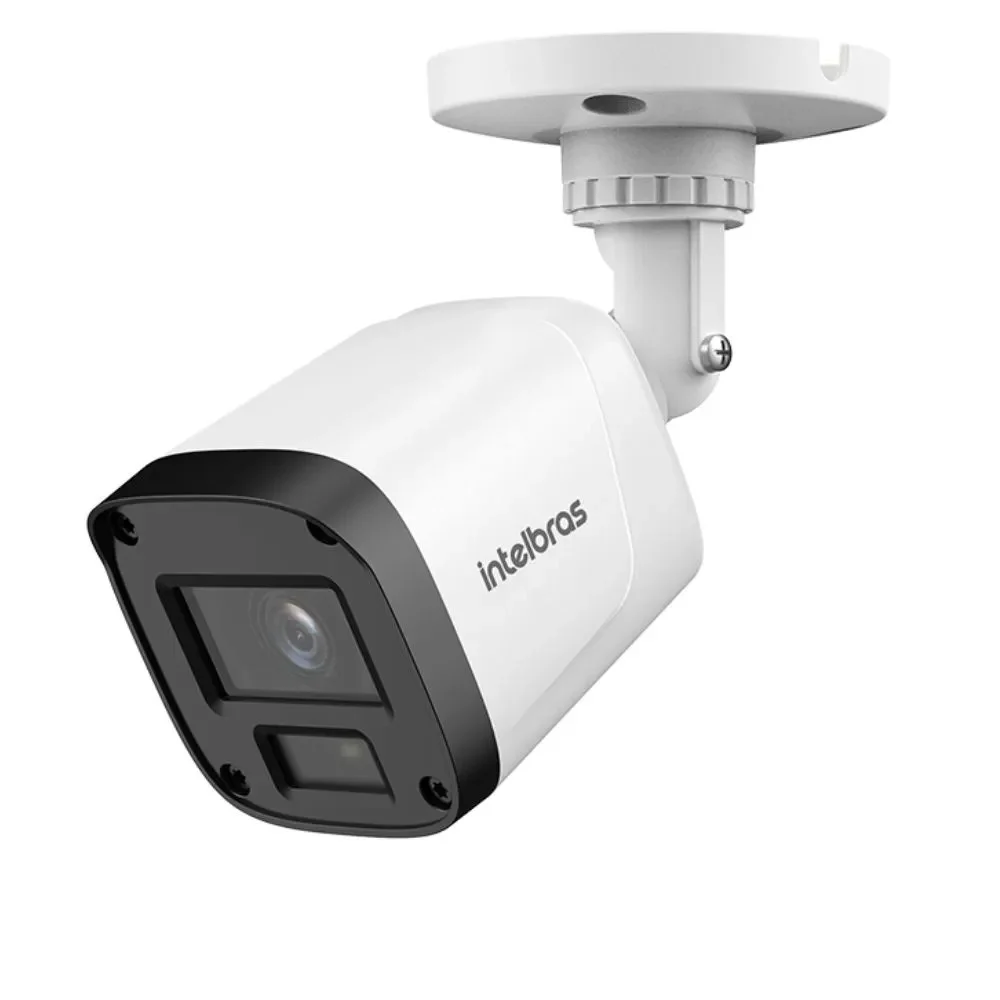 Kit 4 Câmeras Intelbras Vhd 1220 B Full Color Full Hd 1080p Visão Noturna Colorida 20m Ip67 + Plugs