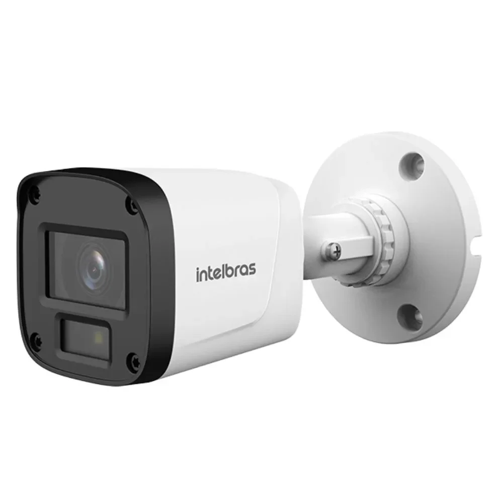 Kit 4 Câmeras Intelbras Vhd 1220 B Full Color Full Hd 1080p Visão Noturna Colorida 20m Ip67 + Plugs