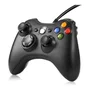Controle Com Fio Compatível Com Xbox 360 - Joystick Modelo-YKQ-122 Cor Preto