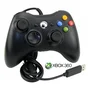 Controle Com Fio Compatível Com Xbox 360 - Joystick Modelo-YKQ-122 Cor Preto