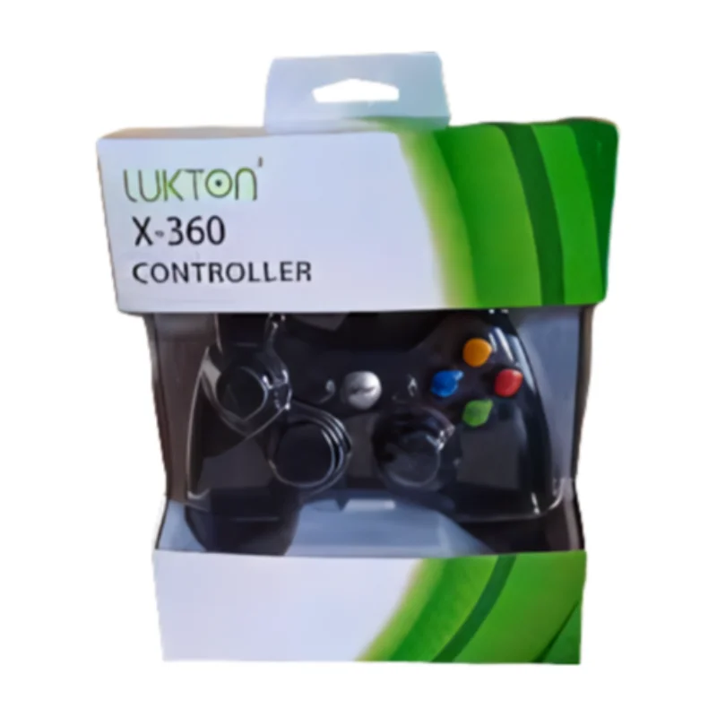 Controle Com Fio Compatível Com Xbox 360 - Joystick Modelo-YKQ-122 Cor Preto Controle Com Fio Compatível Com Xbox 360 - Joystick Modelo-YKQ-122 Cor Preto