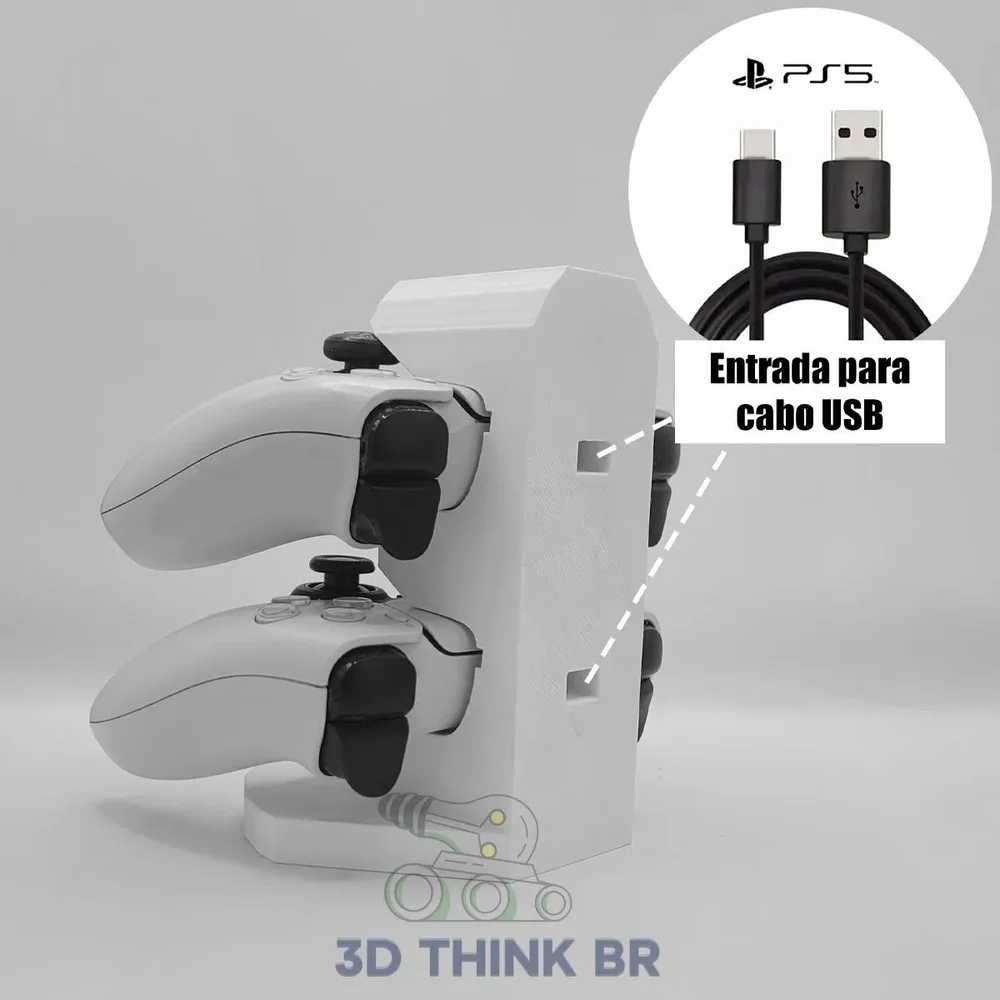 Suporte De Controle Ps5 Vertical - Rosa Intenso