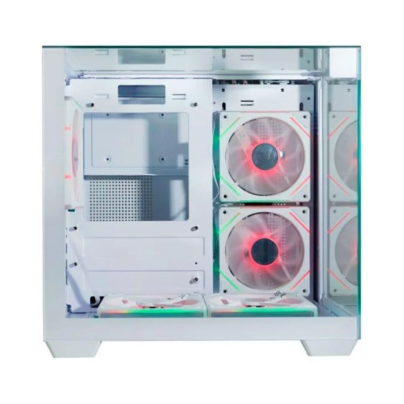 Gabinete Gamer Aquário K-mex Visão Infinita 2 - Vidro Temperado - M-atx - Branco - Cgw1x2rh002cb0x Gabinete Gamer Aquário K-mex Visão Infinita 2 - Vidro Temperado - M-atx - Branco - Cgw1x2rh002cb0x