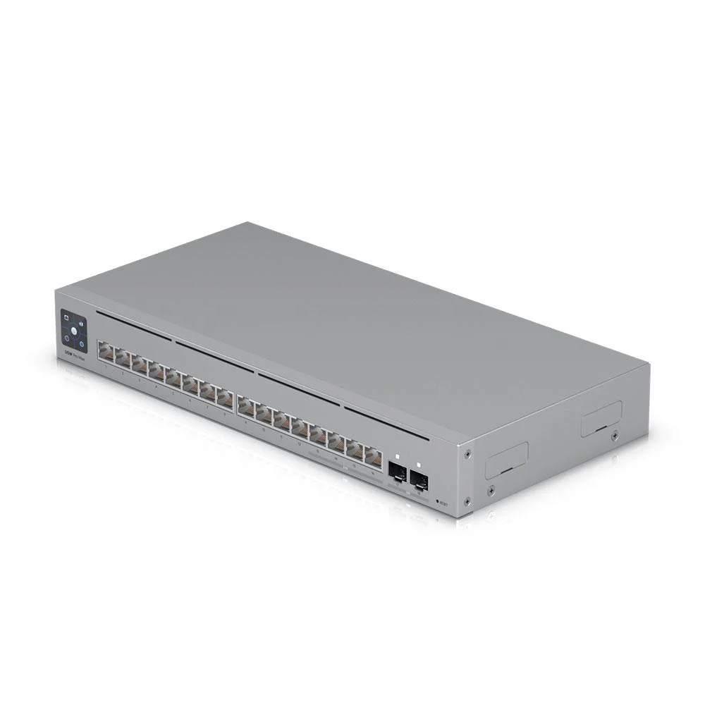 Switch Ubiquiti Gerenciável L3 16 Portas Sendo 4 De 2.5 Gigabit + 02 Sfp+ De 10gb Usw-pro-max-16-br