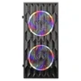Gabinete Gamer Preto Mini Tower Com 2 Fans Rainbow RGB 120mm - Bluecase
