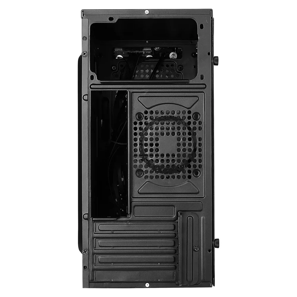 Gabinete Gamer Preto Mini Tower Com 2 Fans Rainbow RGB 120mm - Bluecase Gabinete Gamer Preto Mini Tower Com 2 Fans Rainbow RGB 120mm - Bluecase