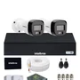 Kit 2 Câmeras Intelbras 3220b Full Color Com Áudio Dvr Mhdx 4 Canais Intelbars Com SSD 512gb.