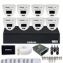 Kit Cftv Intelbras 8 Câmeras Vhd 1220d Full Color Dvr Intelbras 1108-c SSD 512gb Instalado.