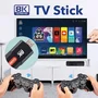 Tv Stick 8k Hdr 5g Com Controle Remoto E 2 Controles De Jogo