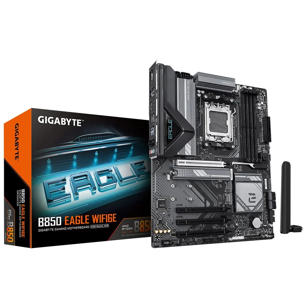 Placa Mãe Gigabyte B850 Eagle Wifi6 (am5/4xDDR5/hdmi/dp/m.2/usb 3.2) Placa Mãe Gigabyte B850 Eagle Wifi6 (am5/4xDDR5/hdmi/dp/m.2/usb 3.2)