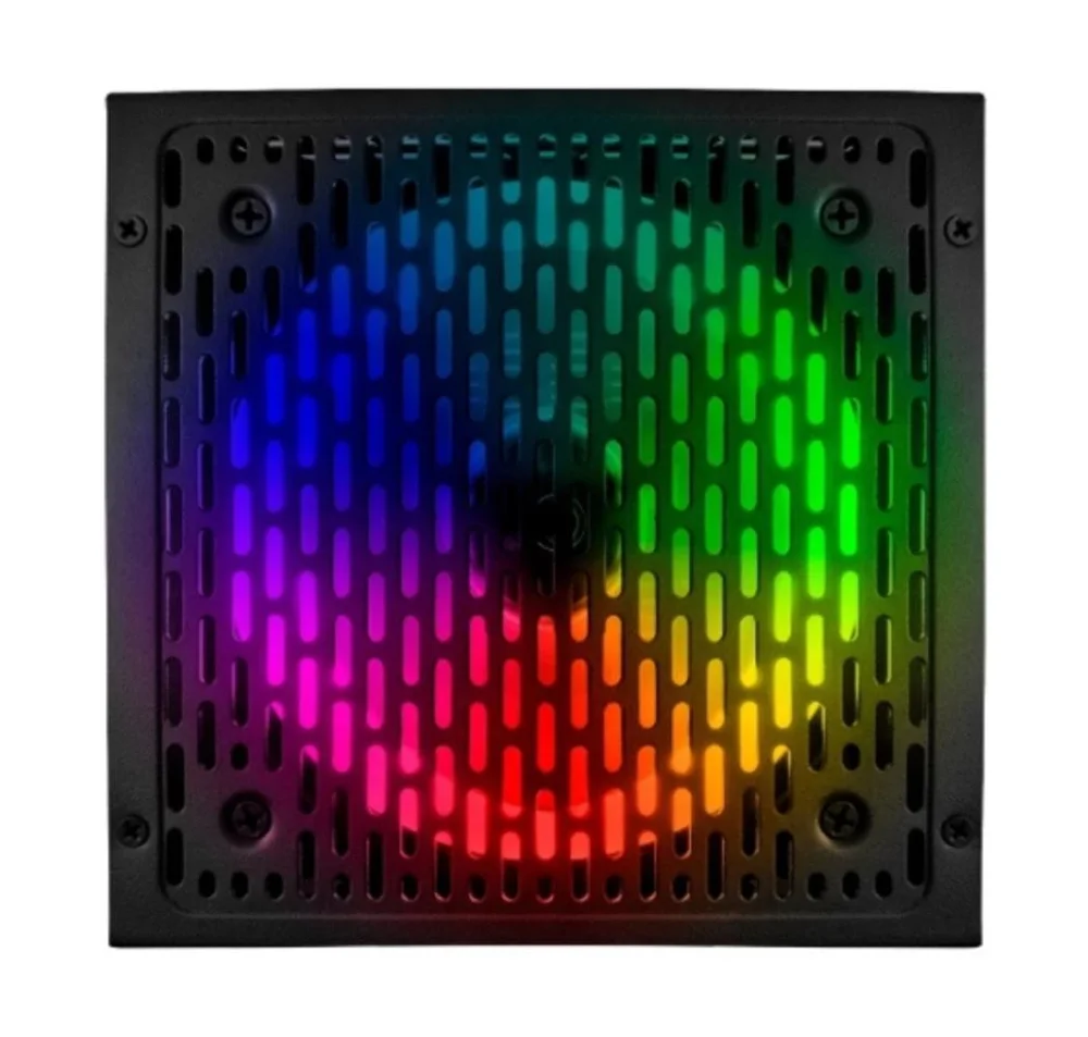 Fonte Alimentação Gamer Atx 750w Bivolt PC Rainbow RGB Pfc 80 Plus Fonte Alimentação Gamer Atx 750w Bivolt PC Rainbow RGB Pfc 80 Plus