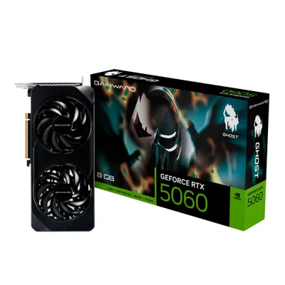 Placa De Video, Gainward, Geforce RTX 5060, 8GB, Ghost, Gddr7, 128bits - Ne75060019p1-gb2063b