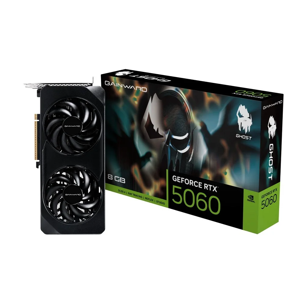 Placa De Vídeo Gainward RTX 5060 Ghost 8GB Grdd7 128 Bits - Ne75060019p1-gb2063b Placa De Vídeo Gainward RTX 5060 Ghost 8GB Grdd7 128 Bits - Ne75060019p1-gb2063b