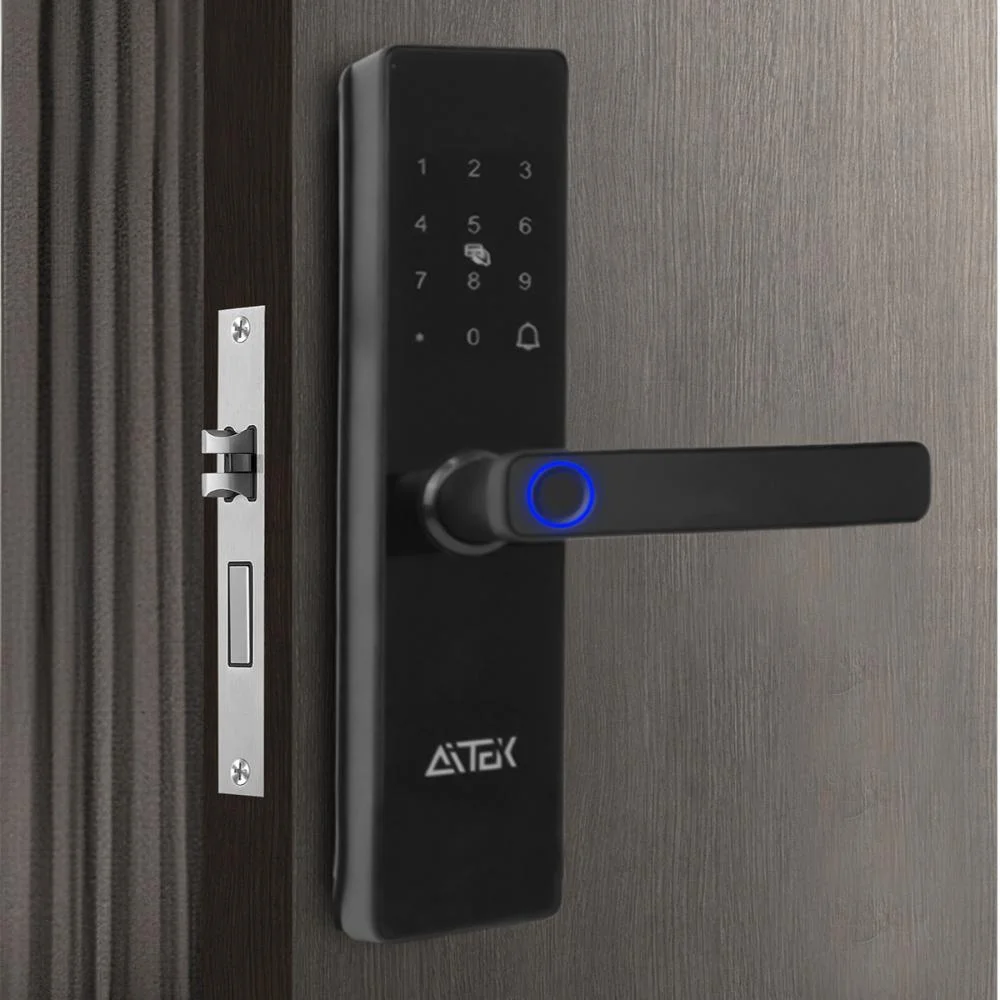Fechadura Inteligente Com Digital, Cartão Nfc, Senha E Wi-fi, Segurança Casa 6v