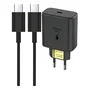 Carregador Para Celular Usb-c Turbo Preto Carregamento Rápido