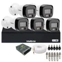 Kit 5 Câmeras Intelbras Vhd 3220 B Full Color Com Áudio Dvr Intelbras 08 Canais 1108-c S/hd.