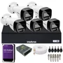 Kit Cftv 5 Câmeras Intelbras Coloridas 1120b Full Color Dvr Intelbras 08 Canais 1108-c Hd 2TB Purple.
