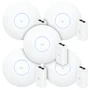 5 Roteadores Wi-fi 6 Access Point 3.0 Gbps + 5 Injetores Poe | 5 U6+ Ubiquiti Com 5 Fontes 48v 15w