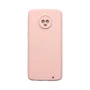 Capa Moto G6 Plus Silicone Aveludada Protege Câmera Colorida Capinha Anti Impacto Moto G6 Plus:rosa Bebê