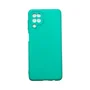 Capa Samsung A12 Silicone Aveludada Protege Câmera Colorida Capinha Anti Impacto A12:verde Água
