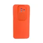 Capa Samsung J6 Plus Silicone Aveludada Protege Câmera Colorida Capinha Anti Impacto J6 Plus:laranja Slide