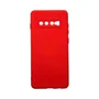 Capa Samsung S10 Plus Silicone Aveludada Protege Câmera Colorida Capinha Anti Impacto S10 Plus:vermelho