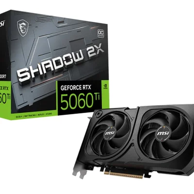 Placa De Video Geforce Nvidia Msi RTX5060ti 8g Shadow 2x Oc Plus 8GB Gddr7 128 Bits - 912-v536-023