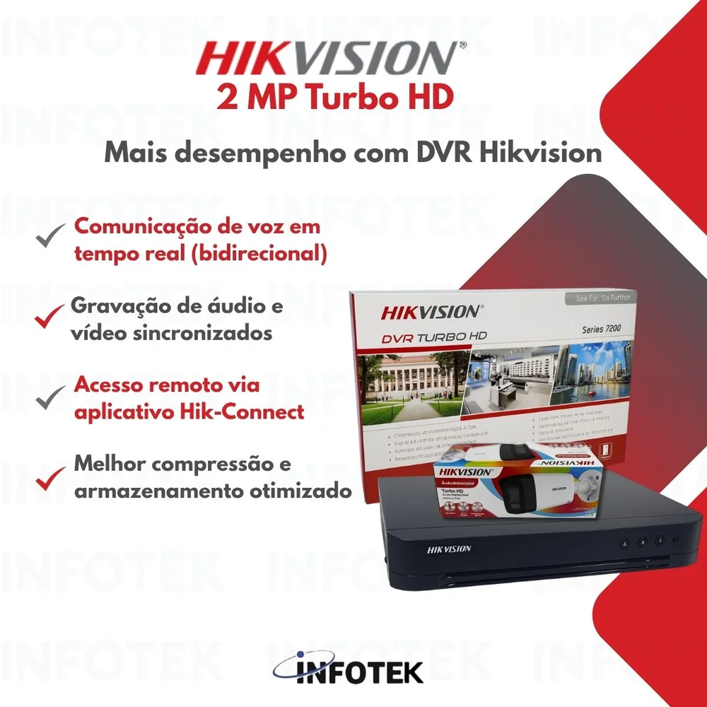 Câmera De Segurança Hikvision Analógica Bullet 2mp Full Hd 2.8mm - Ds-2ce16d0t-lpts