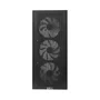 Gabinete Brx Ca-056 Zephyra Vidro Temperado C/3 Fans Preto