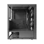 Gabinete Brx Ca-056 Zephyra Vidro Temperado C/3 Fans Preto